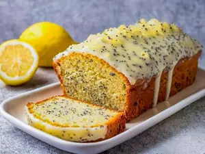 Budín limón y amapolas