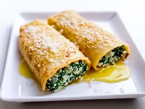 Canelones de verdura y ricota
