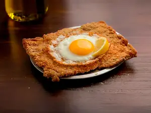 Milanesa de ternera a caballo