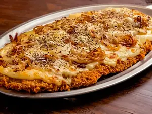 Milanesa de ternera fugazzetta