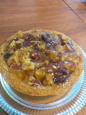 Torta de frambuesa y f. secos