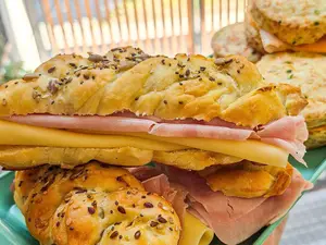 Trenza jamon y queso