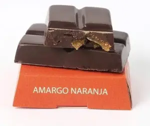 Bloquecitos De Chocolate Amargo Naranja