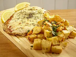 Milanesa napolitana con fritas