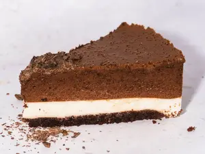 Porción mousse dos colores