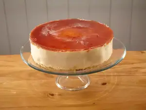 Porción torta cheesecake