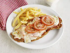 Milanesa napolitana + p/fritas