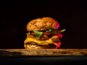 Veggie burger chinverguencha