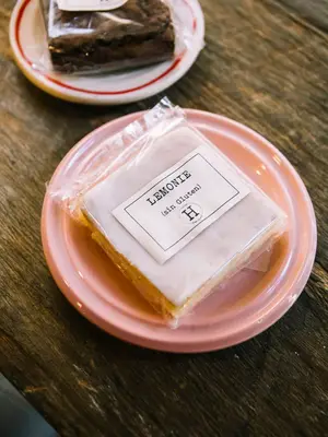 Cuadradito de limón sin gluten