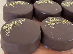 Afajor de chocolate y pistacho