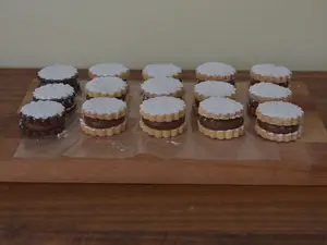 Mini alfajor de manteca