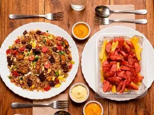 Chuafa mixto + salchipapas