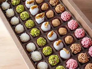 Caja de 50 brigadeiros