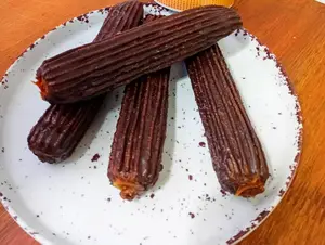 Docena churros relleno bañado