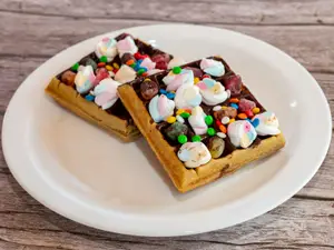 Waffles bomba dulce