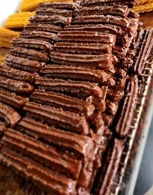 Docena de churros bañados