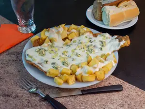 Milanesa al roquefort