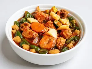 Pollo con ananá