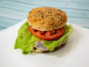 Hamburguesa doble, completa