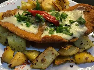 Milanesa ternera a la suiza