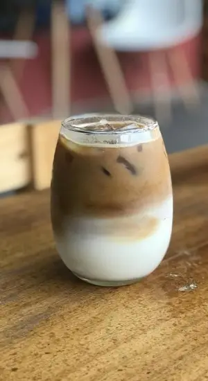 Iced latte doble