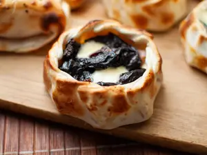 Canastita de panceta Y ciruela