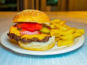 Súper burger de lomito kyopo