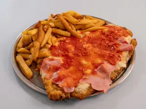 Pizzanesa con mozzarella