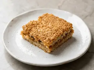 Cuadrado de coco y dulce de leche sin tacc