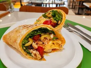 Wrap Sin TACC de pollo y verdes