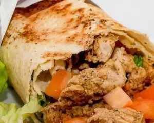 Shawarma pollo y falafel