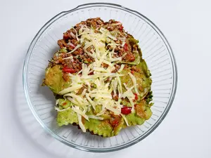 Ravioles pollo y verdura