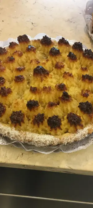 Tarta de coco con dulce (individual)