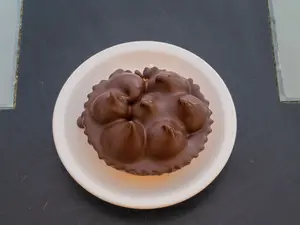 Tarta de copito con dulce de leche