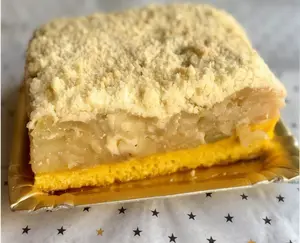 Crumble manzana porción