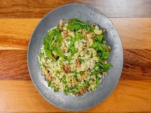 Ensalada tibia de pasta