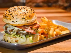 Hamburguesa contenedor
