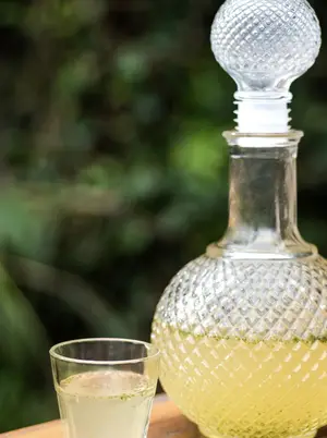 Limonada con menta y jengibre