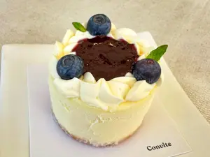 Mini cheesecake de arándanos