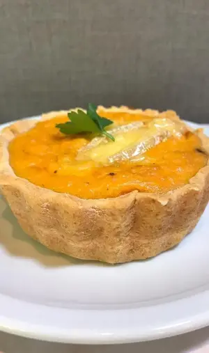 Tarta de calabaza y mozzarella