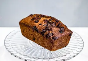 Budin de banana con chips de chocolate