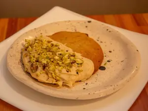 Cookie de pistacho y chocolate blanco