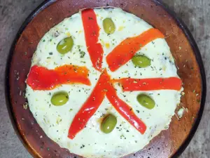 Porción mozzarella con morrón