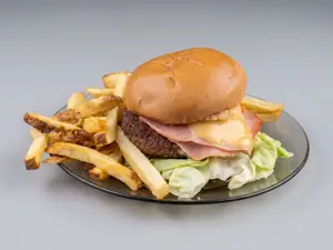 Hamburguesa completa con rust.