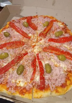 Jamón y morrones
