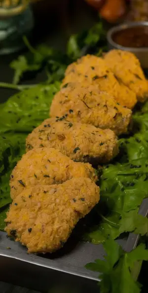 Nuggets de pollo vegano