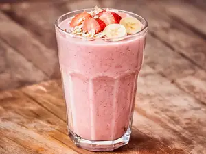 Proteico banana & frutilla