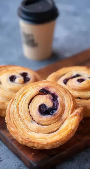 Roll vegano de arandanos