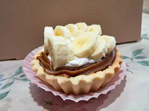 Mini tarta de bananas