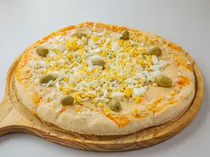 Pizza con huevo
